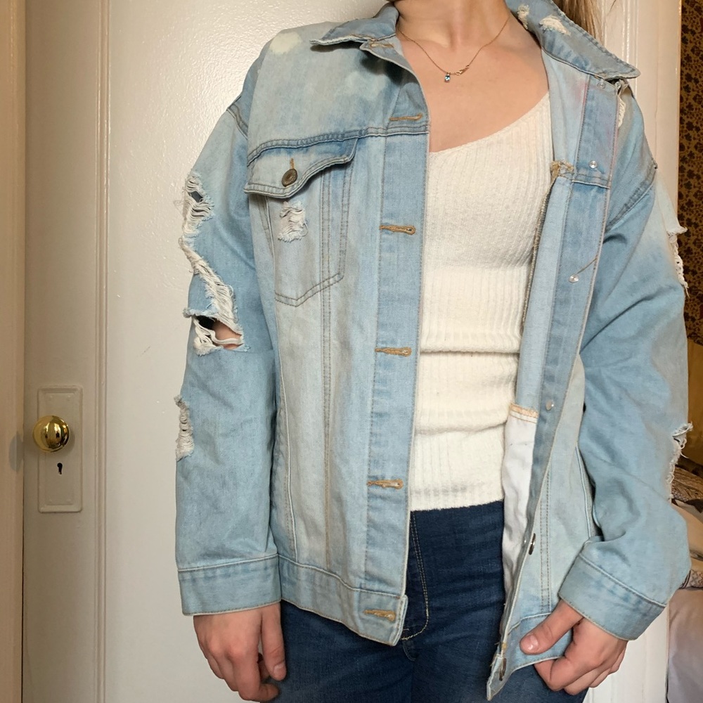Distressed Denim Jacket